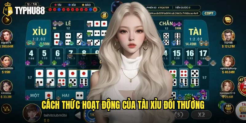 Cách thức hoạt động của tài xỉu đổi thưởng
